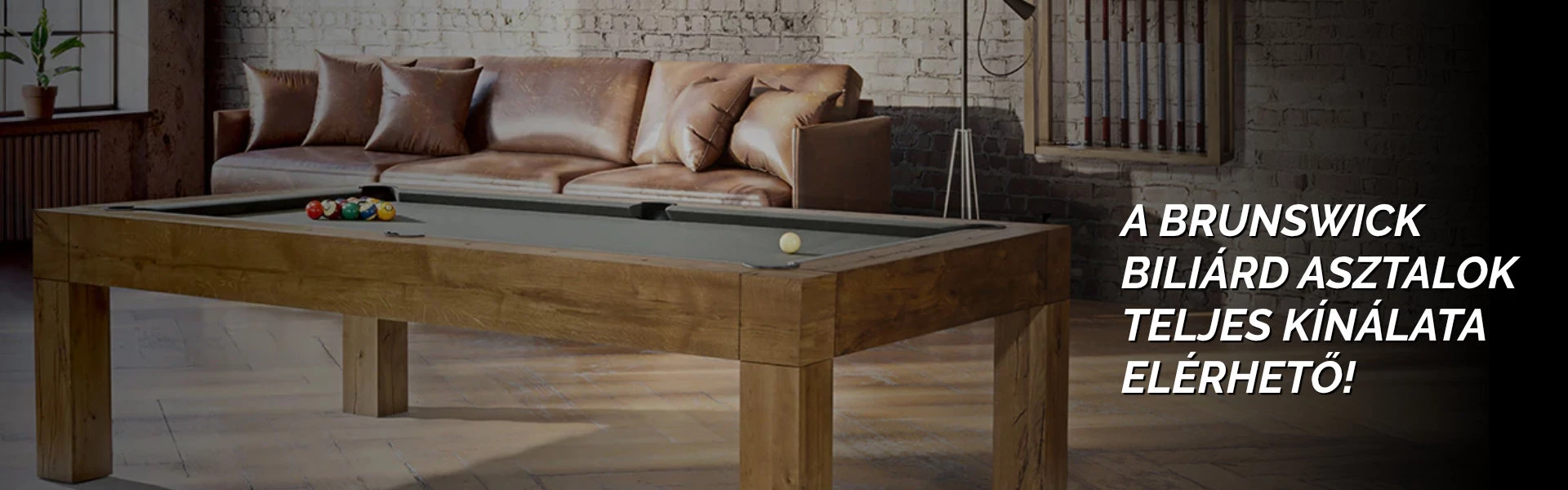 A Brunswick biliárd asztalok teljes kínálata elérhető! 