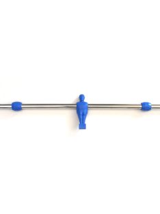 Foosball stick with dummies blue 1
