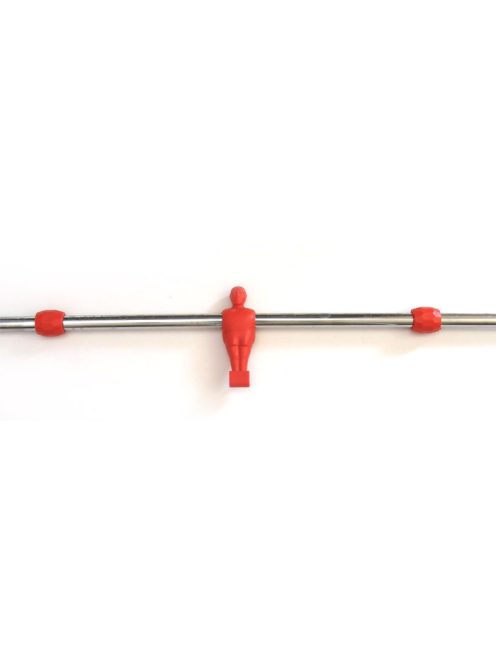 Foosball stick with dummies red 1