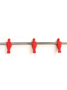 Foosball stick with puppets red 3