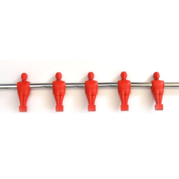 Foosball stick with red puppets 5, new design