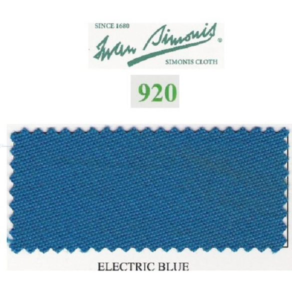 Posztó Simonis 920, electric blue 195 cm