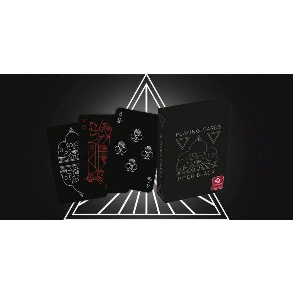 Poker Card Cartamundi Pitch Black, 2 index black cards