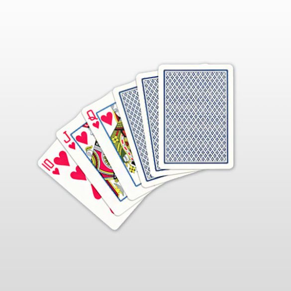 Poker Card 100% plastic, COPAG, blue, Regular Face (small numbers