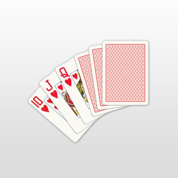 Póker kártya 100% plasztik, COPAG, piros, Jumbo Face (nagy számmal)
