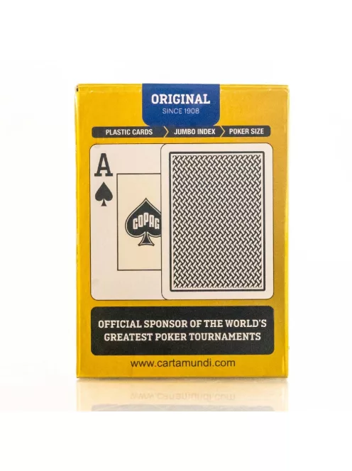 Copag Texas Hold'em poker cards GOLD Range 100% plastic 1 carton (12 packs)