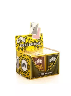   COPAG TEXAS HOLD'EM POKER CARDS GOLD RANGE 100% PLASTIC 10 CARTON (120 PACKS)