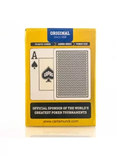   COPAG TEXAS HOLD'EM POKER CARD GOLD RANGE 100% PLASTIC 20 CARD (240 CUPS)