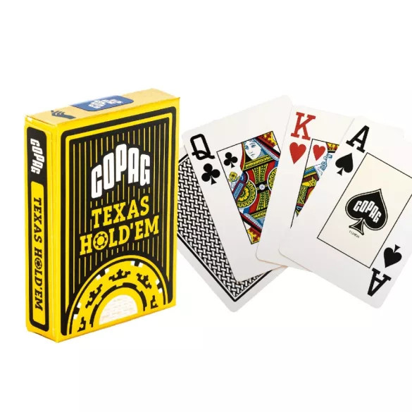 COPAG TEXAS HOLD'EM POKER CARD GOLD RANGE 100% PLASTIC 20 CARD (240 CUPS)