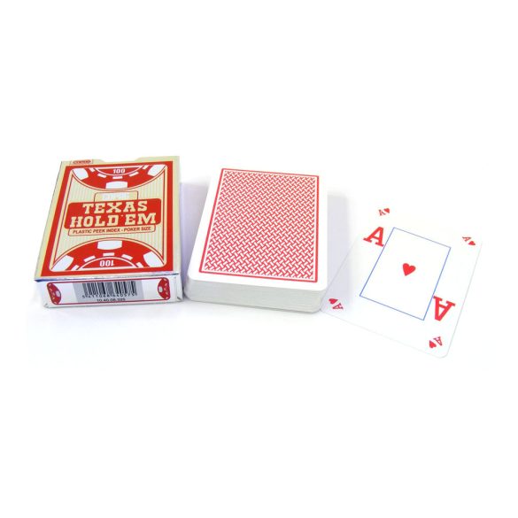 Poker card VISION, COPAG 100% plastic silver range (red back)