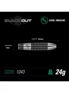 DART SZETT WINMAU STEEL BLACKOUT 90% WOLFRAM 23G