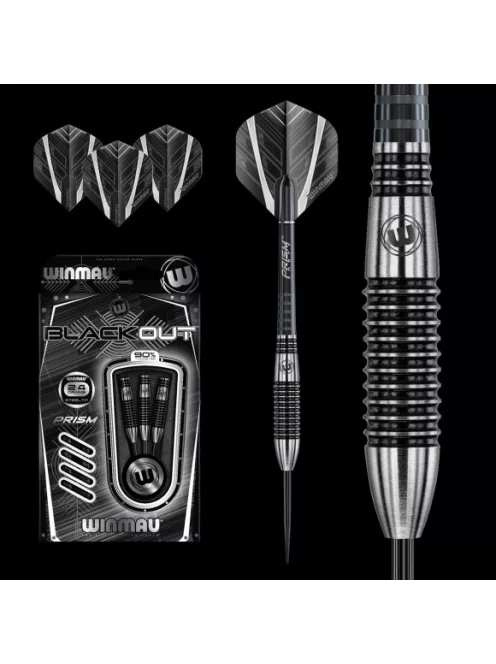DART SZETT WINMAU STEEL BLACKOUT 90% WOLFRAM 26G