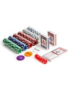 poker set Cartamundi Maverick 300pcs unnumbered 11.5gr chips in aluminium case