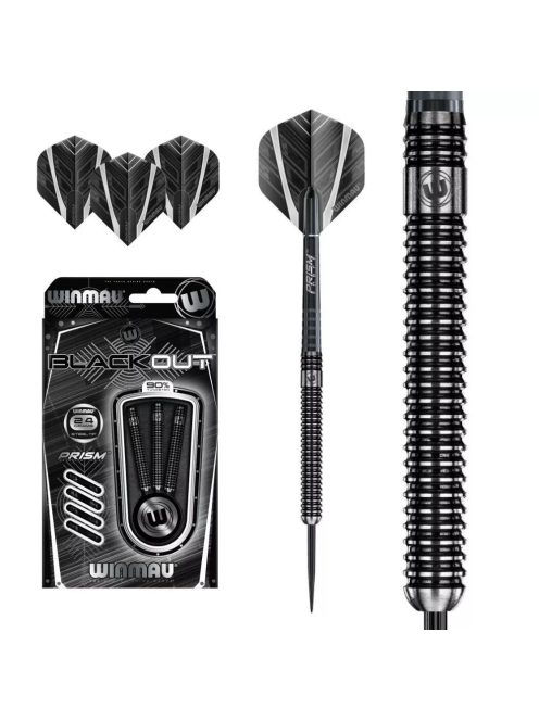 Dart szett Winmau steel BLACK OUT 90%  26g