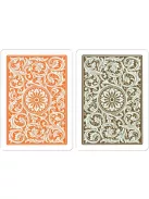 Póker kártya 100% plasztik, COPAG 1546 Elite, jumbo index, narancs-barna dupla pakli