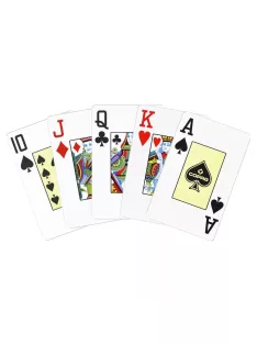   Copag Texas hold'em póker kártya GOLD Range  fekete 100% plastic,  dealer koronggal