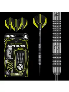 Dart set Winmau steel MvG Authentic 26g, 85% tungsten
