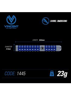 Dart szett Winmau steel Vincent Van Der Voort 23g, 90%