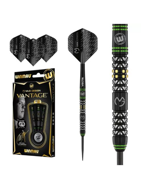 Dart szett Winmau steel Michael van Gerwen Vantage 23g 90% gravírozott