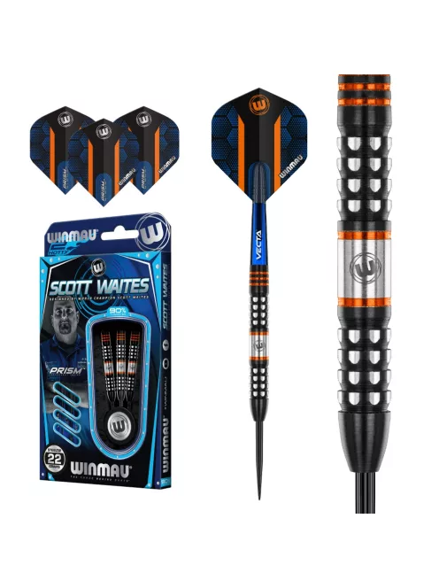 Dart set Winmau steel Scott Waites 22g, 90% tungsten