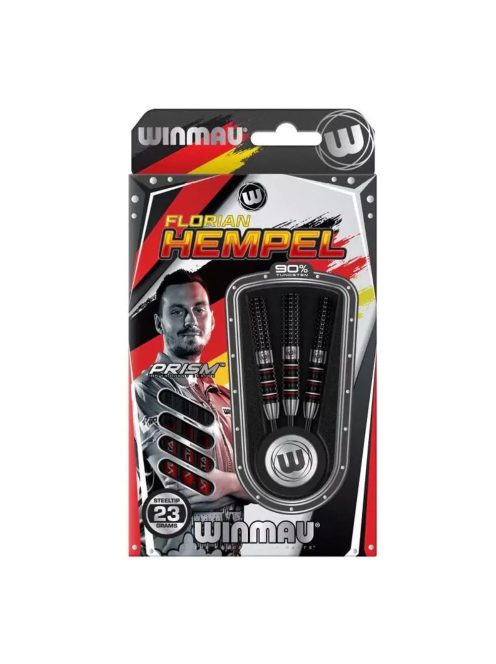 Dart szett Winmau steel Florian Hempel 23g, 90% gravírozott