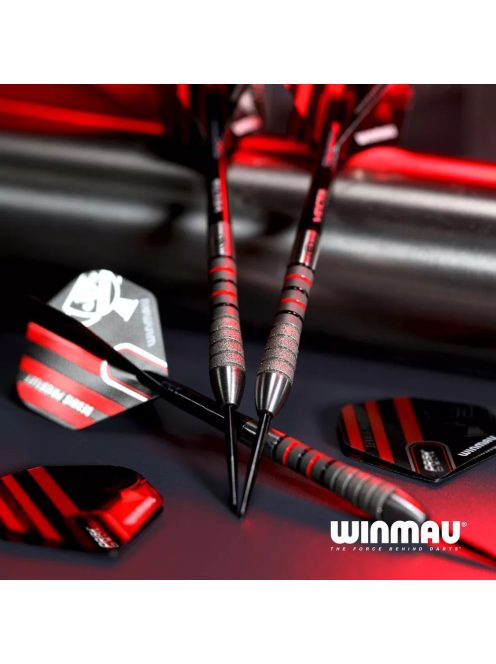 Dart szett steel Winmau Dennis Priestley Diamond 3-ZERO 24g, 90% gravírozott