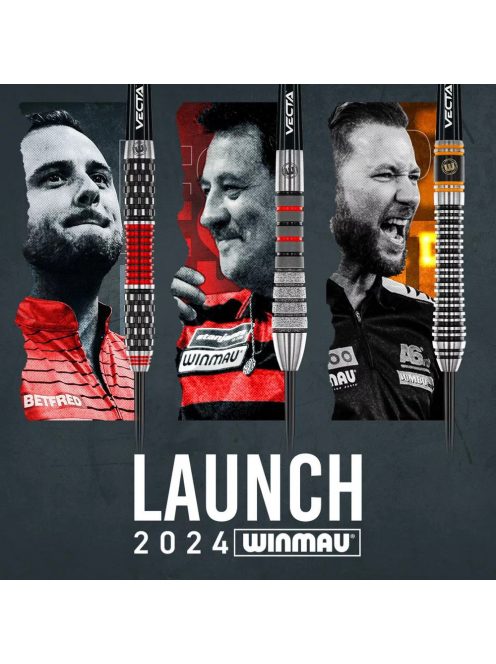 Dart szett steel Winmau Dennis Priestley Diamond 3-ZERO 24g, 90% gravírozott