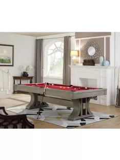   POOL BILLIÁRDASZTAL NIR BOSTON 8′ SZÜRKE TÖLGY (JUHAR) KIVITEL FEDLAP NÉLKÜL 