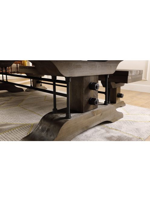 POOL Billiárdasztal NIR ATLANTA 8′ BARNA FENYŐ  FEDLAPPAL 