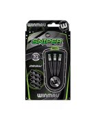 Dart szett Winmau steel Sniper Black Edition 23g, 90% gravírozott