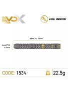 Darts szett steel Winmau MvG Evo-X 22.5g, 90%, limitált széria gravírozott