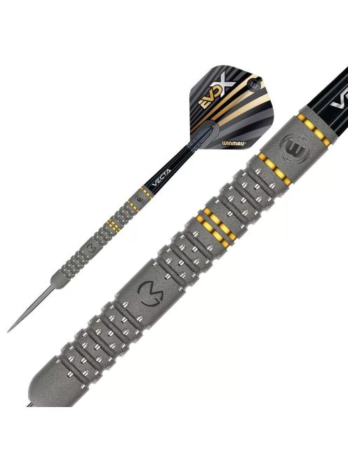 Darts szett steel Winmau MvG Evo-X 24g, 90% gravírozott