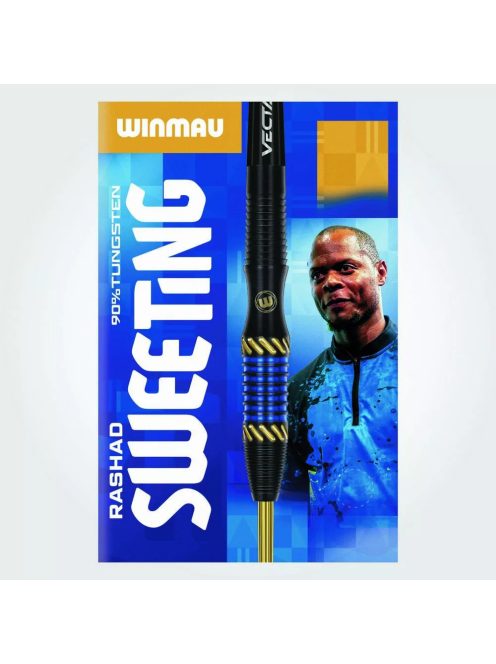 Darts szett steel Winmau Rashad Sweeting 24g, 90% gravírozott