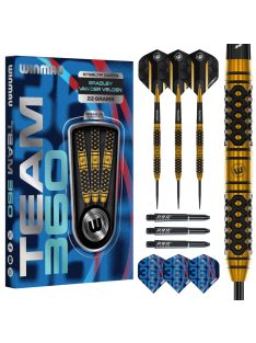   darts szett Winmau Team 360 Bradley Van Der Velden steel - 22g, 90% wolfram