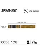 Darts szett steel Winmau Ryan Branley 23g, 90%