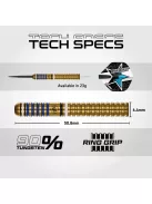 Darts szett steel Winmau Ryan Branley 23g, 90%