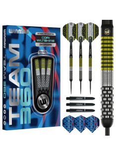   darts szett Winmau Team 360 Cori Wiltshire steel 24g, 90% wolfram