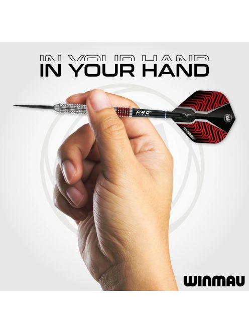 darts szett Winmau Team 360 Lewis Cook Steel - 23g, 90% wolfram gravírozott