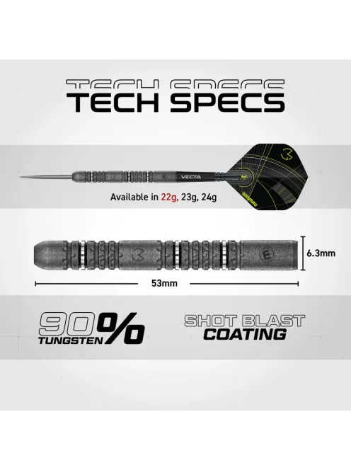 Dart szett steel Winmau Michael Van Gerwen Signature Edition 22g, 90%