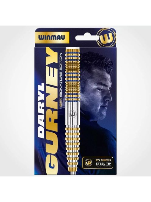 Dart szett steel Winmau Daryl Gurney Signature Edition 23g, 95% gravírozott