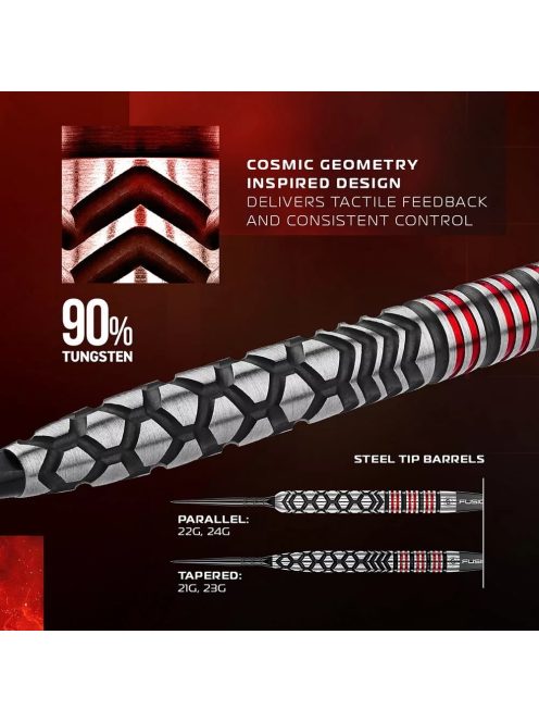 Dart szett steel Winmau SP Fornax Tapered 21g, 90%