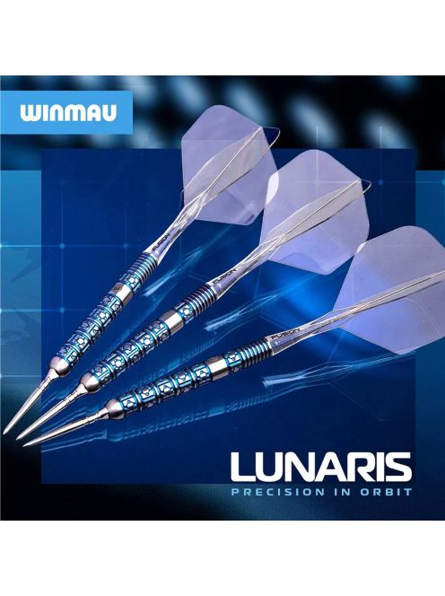 Dart szett steel Winmau SP Lunaris Parallel 23g, 90% gravírozott