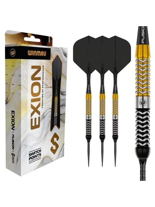 Dart szett steel Winmau SP Exion Parallel 23g, 90% gravírozott