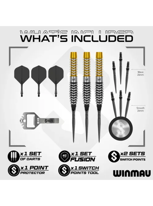 dart szett Winmau Exion Torpedo Switch Point 90%, 23g
