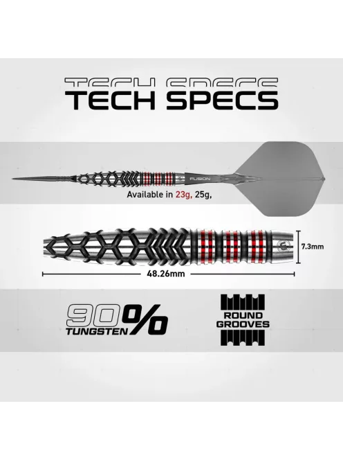 dart szett Winmau Fornax Torpedo Switch Point 90%, 23g