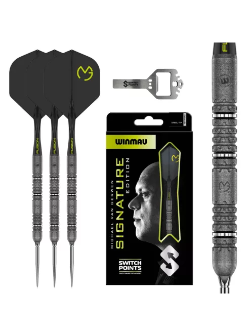 dart szett Winmau Michael van Gerwen Signature Edition Switch Point 90%, 22g