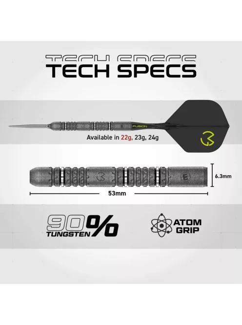 dart szett Winmau Michael van Gerwen Signature Edition Switch Point 90%, 22g