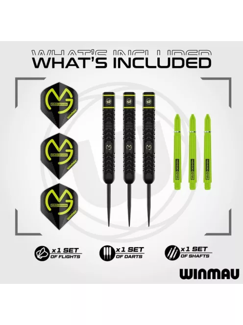 dart nyíl Winmau Michael Van Gerwen Brass 21g