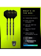 Darts szett steel WINMAU MvG W-MAX Switch Point, 23g 90%