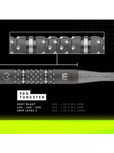 Darts szett steel WINMAU MvG TS-PRO Switch Point, 24g 90%